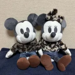 ミッキーマウス デココレ アニマルレオパード BIGぬいぐるみ ミッキー&ミニー