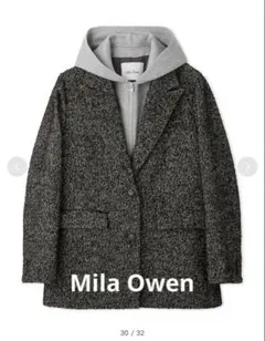 Mila Owen フードドッキングシングルブレストジャケット