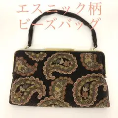 ビーズバッグ　花柄ハンドバッグ結婚式クリスマスパーティバッグ和装バッグ着物ドレス