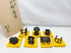 ウ304 七種蓋置『金谷浄雲作』『唐銅 七種蓋置 共箱』茶道具 - メルカリ