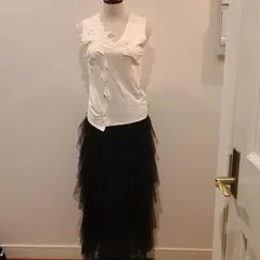 ラグママラグ☆お花付きノースリTシャツのサムネイル