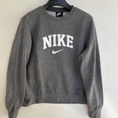 NIKE ナイキ スウェット L グレー アーチロゴ カレッジ風 ゆるだぼ 美品