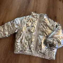 SHEIN キッズ 中綿ジャケット シルバー 4Y