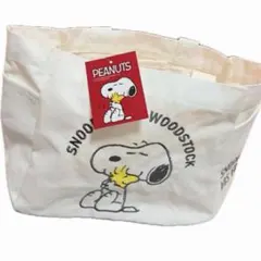 新品　スヌーピー　帆布刺繍入りトートバッグ　SNOPPY　キャンバスのサムネイル