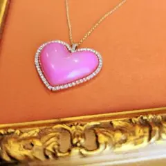 ぷっくりハートネックレス　3XL　Number_i　キラキラHeartペンダント