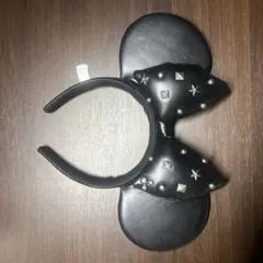 黒いリボン付きカチューシャ