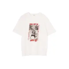 EVRIS フォトプリント 半袖Tシャツ ホワイトのサムネイル