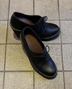 ドクターマーチン　ヒールブーツ　レザー