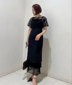 ラグナムーン　ドレス LADYレイヤードテクスチャーワンピースのサムネイル