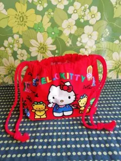 サンリオ　キティ　お弁当袋　巾着　レトロ