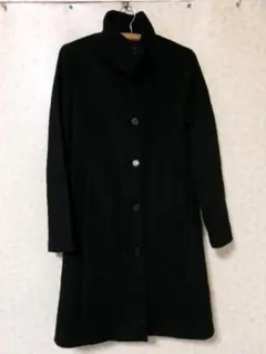 105409 K.T　KIYOKO TAKASE　羊毛・カシミヤ　コート　黒