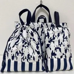 レッスンバッグ 上履き入お着替え袋 ハンドメイド