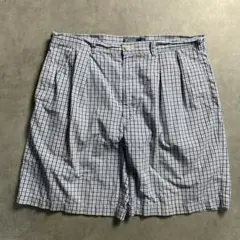 90s Ralph Lauren TYLER SHORT チェックワイドショーツ