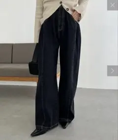 CAPRICIEUX LE'MAGEサイドタックデニム サイズ36のサムネイル