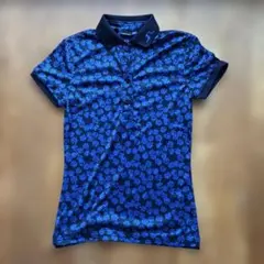 J.LINDEBERG ジェイリンドバーグ　ポロシャツ 花柄　総柄　Lサイズ J.LINDEBERG リンドバーグ ポロシャツ グリーン 花柄 - メルカリ