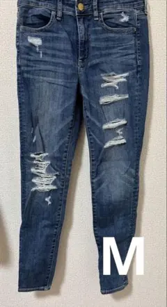 ダメージ加工スキニージーンズ サイズ38