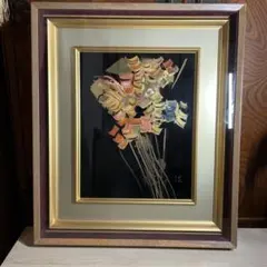 角偉三郎　合鹿椀2客と直筆色紙 角偉三郎 合鹿椀2客と直筆色紙