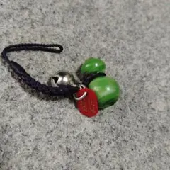 万華鏡 伏見稲荷 根付 ストラップ 瓢箪 鈴付き
