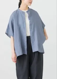 美品】かぐれ リネンWポケットフレンチシャツ2026SS - メルカリ