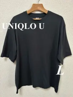 【UNIQLO U】ドライEXクルーネックTシャツ L ダークグレー
