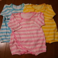 ボーダー 肌着３枚セット