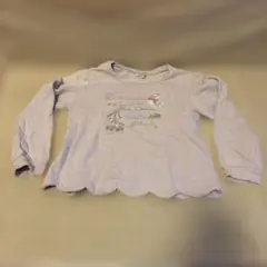 エニィファム　刺繍入りトレーナー　130 パープル