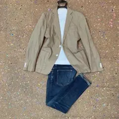 TOMORROWLAND ジャケット 麻混 ライトベージュ