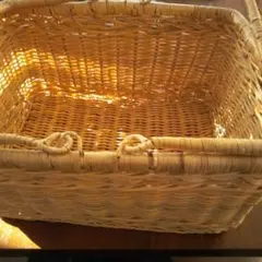 天然素材 中型バスケット