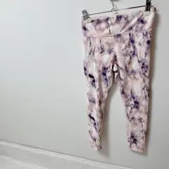 美品✨マーブル模様 【フリー】ハイウエスト レギンス　スポーツ　ヨガ　シンプル