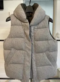 BAYFLOW 迷彩、グレー　リバーシブルダウンベスト