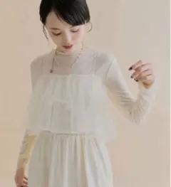 【新品未使用タグ付き】mystic 森川企画チュールキャミワンピースSET