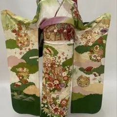 209z16★極上の逸品！吉澤友禅 振袖 波に檜扇文★新品未使用品 成人式結婚式 209z16☆極上の逸品！吉澤友禅 振袖 波に檜扇文☆新品未使用品 成人式