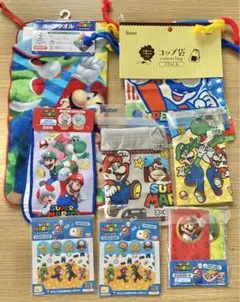 【新品未使用】スーパーマリオ　 弁当用品タオルセット