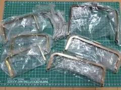 がま口金８個と紙紐おまけのセット