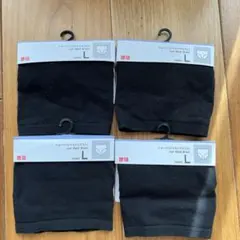❣️新品❣️UNIQLO ショーツ ジャストウエスト　黒　4枚セット　L