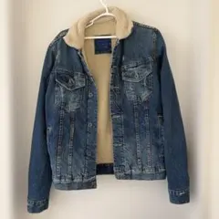 ZARA MAN ボア襟 デニムジャケット S