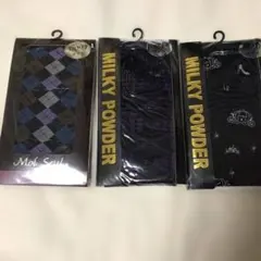 チェック柄 他　タイツ M-Lサイズ 3足セット