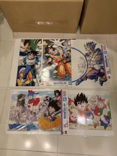 【新品未使用】ドラゴンボール一番くじ H賞カラーイラストクリアポスター　5枚