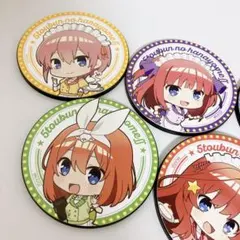 五等分の花嫁 カプコンカフェ コラボカフェ ラバーコースターセット 二乃 三玖
