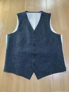 未使用に近い　アントニオラヴェルダ　ホームスパン　ジレ　L