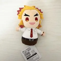 鬼滅の刃 煉獄杏寿郎 ぽてっとますこっと ぬいぐるみ キメツ学園ver.