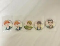 和紙製ハイキュー!!キャラクター缶バッチ5個セット