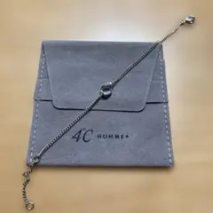 4°C HOMME+ シルバーチェーンブレスレット