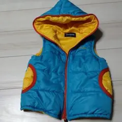 Moujonjon フード付きダウンベスト 100cm