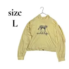 海外古着⭐️charlotte russe wildlife Lサイズパーカー