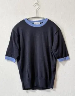 JOHN SMEDLEY 半袖 クルーネックニット S ブルー 英国製 - メルカリ
