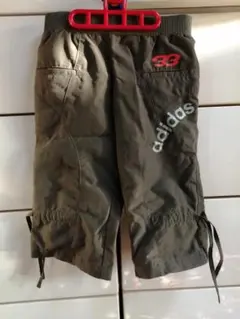 adidas ハーフパンツ 6A (116cm) オリーブ