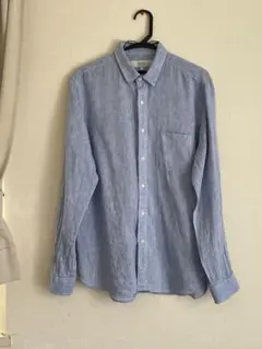 ROSSO URBAN RESEARCH リネン　ライトブルーシャツ Lのサムネイル