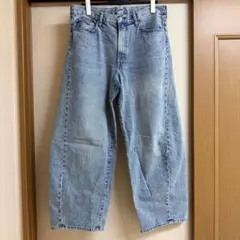 GU メンズバレルレッグジーンズ 34inchのサムネイル