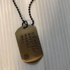 新品未使用　ドックタグ　ゴールド
